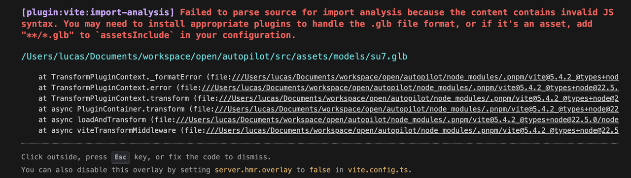 vite-import-glb-error